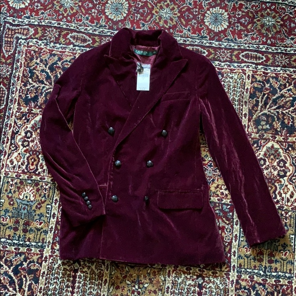 NWT beautiful velvet Ralph Lauren blazer size 6